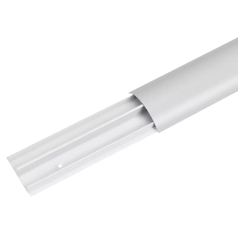 Canaleta para cables de aluminio MACLEAN MC-814 S, plateada – canal para cables de superficie