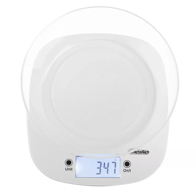 Báscula de cocina con bol Adler | MS 3179b | División 1 g | Tipo de pantalla LCD | Negra