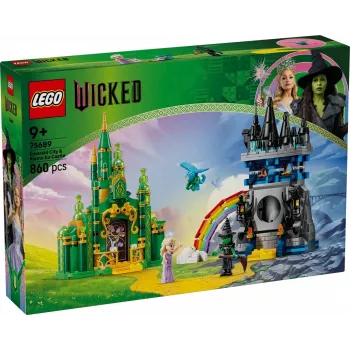 Set LEGO Wicked 75689 — set de juego Ciudad Esmeralda y castillo Kiamo Ko