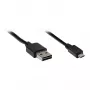 Cable de conexión GoodConnections USB 2.0 EASY conector macho A a conector macho Micro B, negro, 1m
