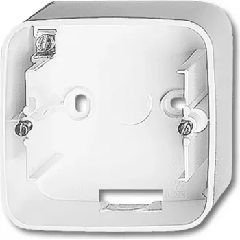 BUSCH-JAEGER placa base carcasa de superficie 1 toma 1701-212 Duro 2000 SI blanco 1701-212 (1799-0-0287)