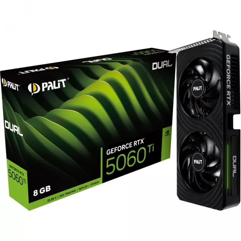 Tarjeta gráfica Palit GeForce RTX 5060 Ti Dual 8GB GDDR7