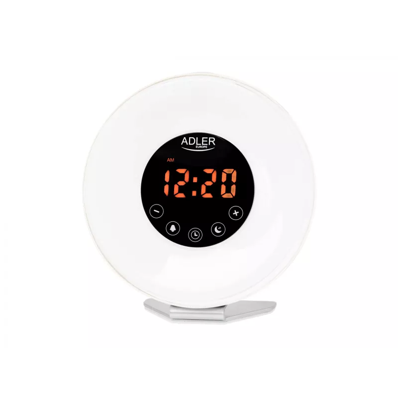 Despertador con luz Adler AD1916 con simulación de amanecer y radio FM