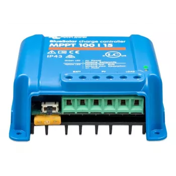 Regulador de carga solar MPPT Victron Energy BlueSolar 100/15 — 15A, 100V máx. PV
