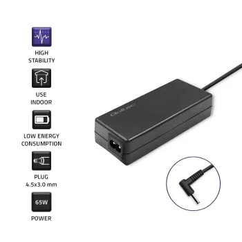 Fuente de alimentación QOLTEC 65W 19V 3,42A para portátiles y dispositivos compatibles