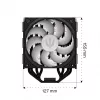 Endorfa Fera 5 negro ARGB disipador CPU