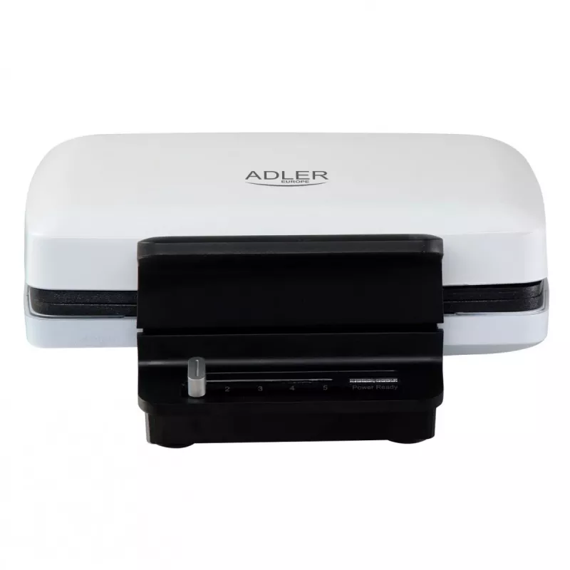 Gofrera Adler AD 3085 — 1200 W, 2 gofres rectangulares 9×13 cm, temperatura ajustable, placas antiadherentes