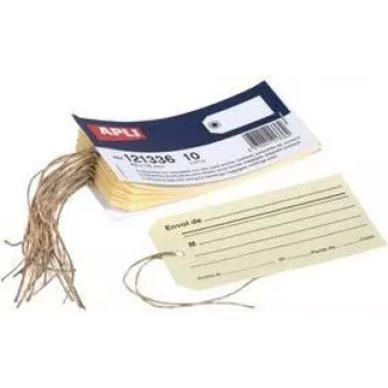 Etiquetas para equipaje agipa 63 x 115 mm imprimibles con cordón modelo 121336