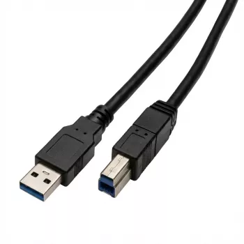 Cable USB-A a B Captiva 80292, 2 m, negro