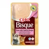 Snack de comida húmeda para gatos INABA CIAO Bisque – atún, ternera, pollo en sobres de 40 g, pack de 24