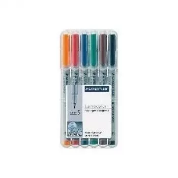 Rotuladores Staedtler 311 WP6 6 uds. negro azul marrón verde naranja rojo