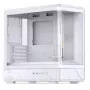 Caja torre midi mATX Jonsbo D200 blanca con cristal templado y mini indicador de temperatura