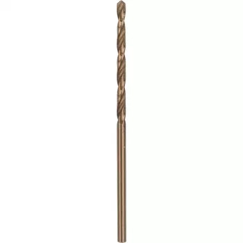 Bosch 2 608 585 875 PRO Stainless Steel HSS-Co brocas helicoidales, Ø 2,5 mm, longitud de trabajo 30 mm, vástago cilíndrico, 10 uds.