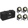 Set de focos LED PAR EUROLITE 20000950 – 4x LED COB, incluye bolsa blanda