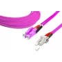 Lightwin Cable de conexión LWL dúplex de alta calidad - MM OM4 - LSH - LC (LDP-50 LSH-LC 2.0 OM4)