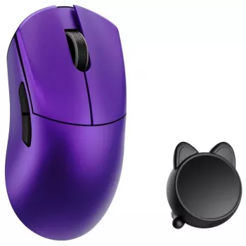 Ratón gaming WLMOUSE HUAN con interruptores ópticos Omron – lila (HUAN-Lila-O)