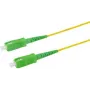 Latiguillo de fibra óptica - OS2 - SC/APC a SC/APC - Simplex - Monomodo - amarillo G.657.A2 - 15 m