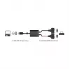Cable serie DeLOCK 63950 USB 2.0 Type-A 2 x RS-232 DB9 negro 0,6 m
