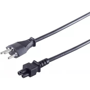 Cable de alimentación ShiverPeaks CH60001 1,8 m con conector C5 para Suiza