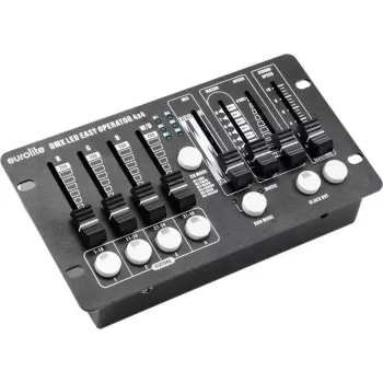 Controlador LED DMX EUROLITE DMX LED EASY Operator 4x4 4 canales, controlador de luz compacto de 4 canales