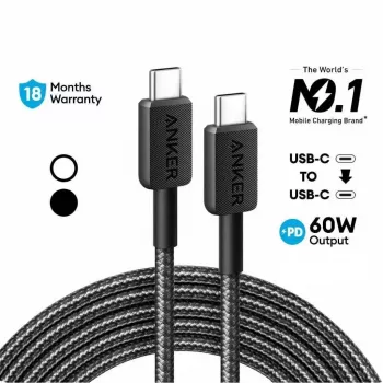 Cable USB Anker 322 1,8 m USB C carga rápida transferencia de datos