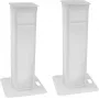Eurolite 32000050 2x Stage Stand, variable, con funda y bolsa, blanco