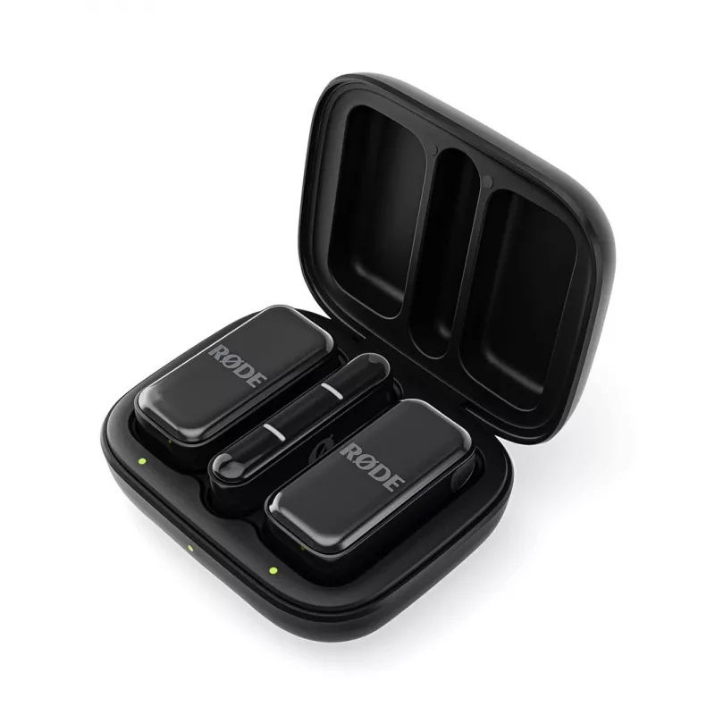 Sistema de micrófono inalámbrico Rode Wireless Micro Lightning — omnidireccional, 48 kHz, 24 bits, 100 m de alcance, 7 h de batería