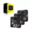Ventilador Corsair RS120 12 cm Negro 420-2100 RPM 3 uds.