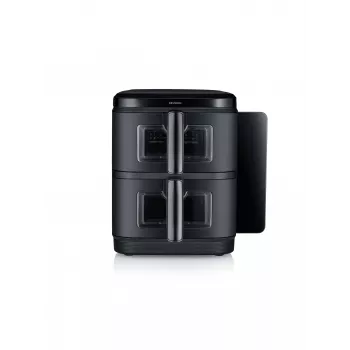 Freidora SEVERIN FR 2468 S-Fry Duo Stack 2 en 1 capacidad de cocción, diseño de doble cesta