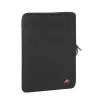 Funda antichoque RIVACASE 5221 para MacBook 13, vertical, negra, doble cremallera