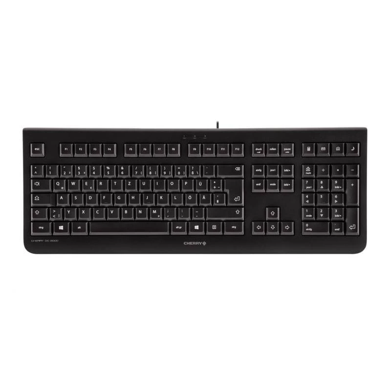 CHERRY DC 2000 Teclado, ratón incluido, Universal, USB, QWERTY, Checo, Negro