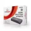 Gembird DSP-4PH4-02 divisor HDMI, 1x HDMI a 4x HDMI, HDMI 1.4, 225 MHz, 3D, acero, negro