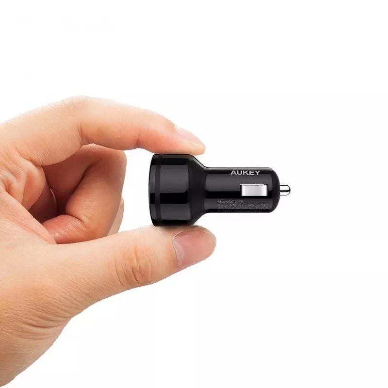 CC-T8 cargador de coche ultrarrápido 2xUSB 3.0 6A 36W + cable Micro-USB de 1 m