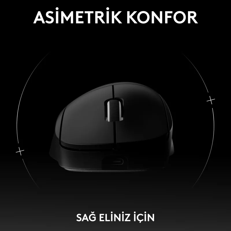 Logitech G PRO X SUPERLIGHT 2 DEX Ratón gaming inalámbrico, negro