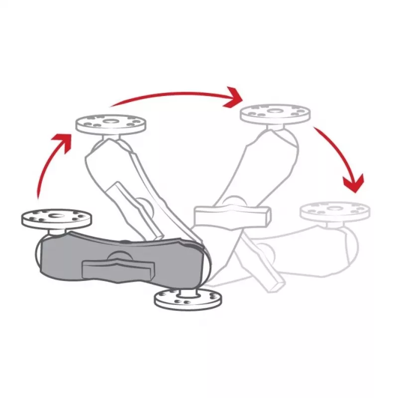 Brazo de doble soporte RAM Mounts RAM-201U