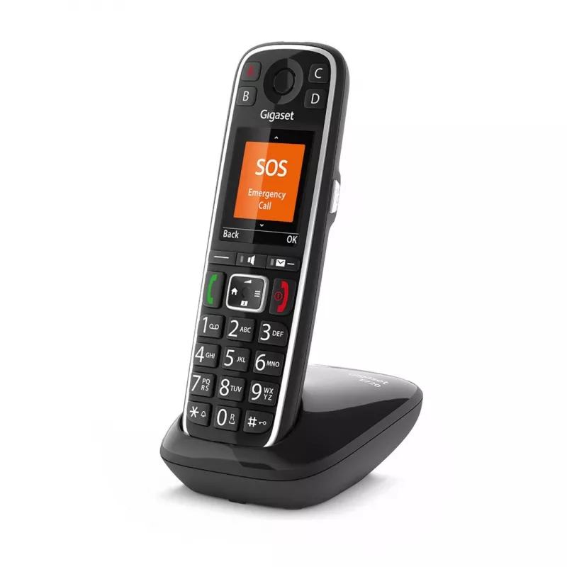 Gigaset E720 Teléfono analógico/DECT con identificador de llamadas negro