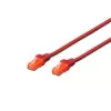 Cable de parcheado Digitus CAT 6 U/UTP LSZH 1m rojo