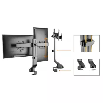Soporte de monitor MACLEAN MC-854 para dos monitores 17–27