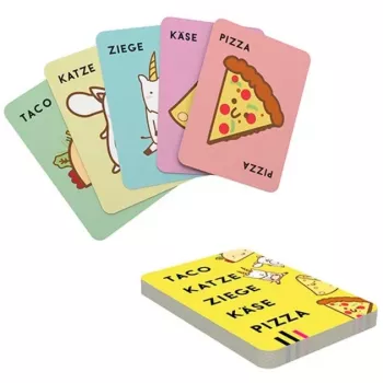 Taco Cat Goat Cheese Pizza, juego de cartas