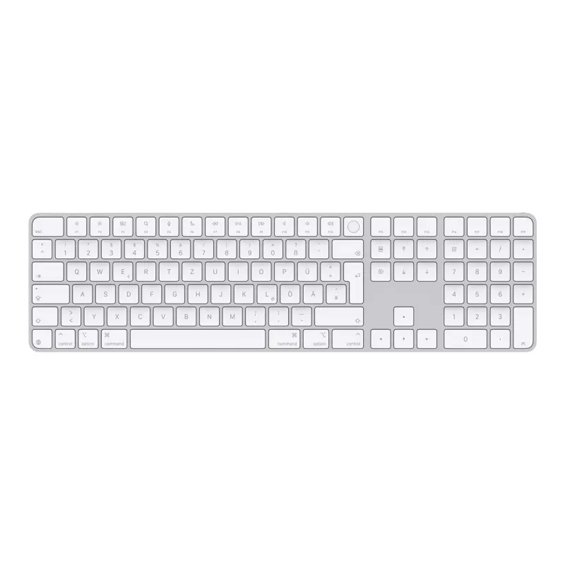 Teclado Apple Magic MXK73D/A universal USB + Bluetooth QWERTZ alemán blanco