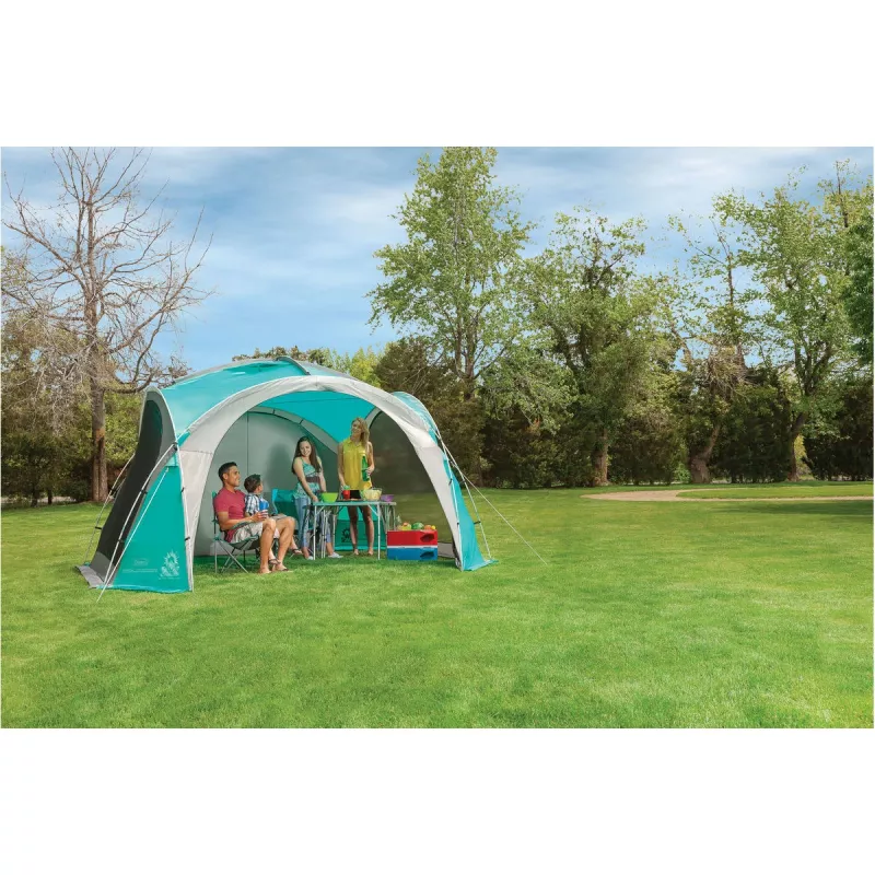 Event Dome Shelter XL, 4,5 x 4,5m, Pabellón Azul claro/Gris
