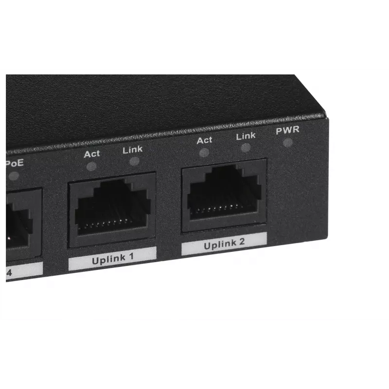 Dahua Technology PFS3006-4ET-60 Unmanaged L2 Fast Ethernet (10/100) Power over Ethernet (PoE) negro