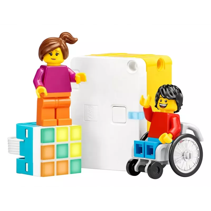 LEGO Education SPIKE Essential Set A+ 45345 – set de construcción de robótica educativa y programación, 449 elementos, a partir de 6 años