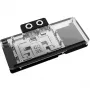 Bloque de refrigeración Alphacool Core RX 9070 XT Mercury transparente cromado con backplate