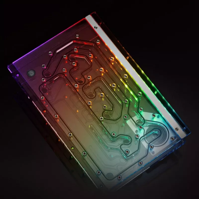 Bitspower Sedna O11DS distroplate para LIAN LI O11 Dynamic Mini, ARGB, transparente