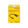 Adaptador DeLOCK USB Type-C a RS-232 D-Sub 9 pines conector macho 0,25 m