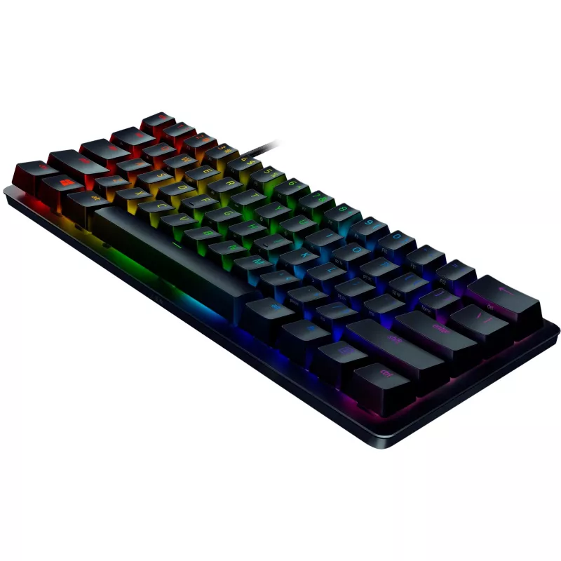 Razer Huntsman Mini teclado con interruptores ópticos Clicky morado