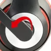 Auriculares gaming con cable GEMBIRD MHS-03-BKRD — binaurales, circumaurales, 3,5 mm, cable de 1,8 m, rojo/negro