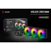 Refrigeración líquida para CPU SAVIO VELOX 360 mm con ARGB