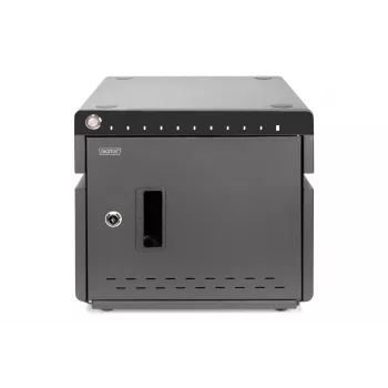 Armario de carga móvil de sobremesa Digitus para 10 portátiles/tabletas de hasta 13 pulgadas, UV-C, USB-C